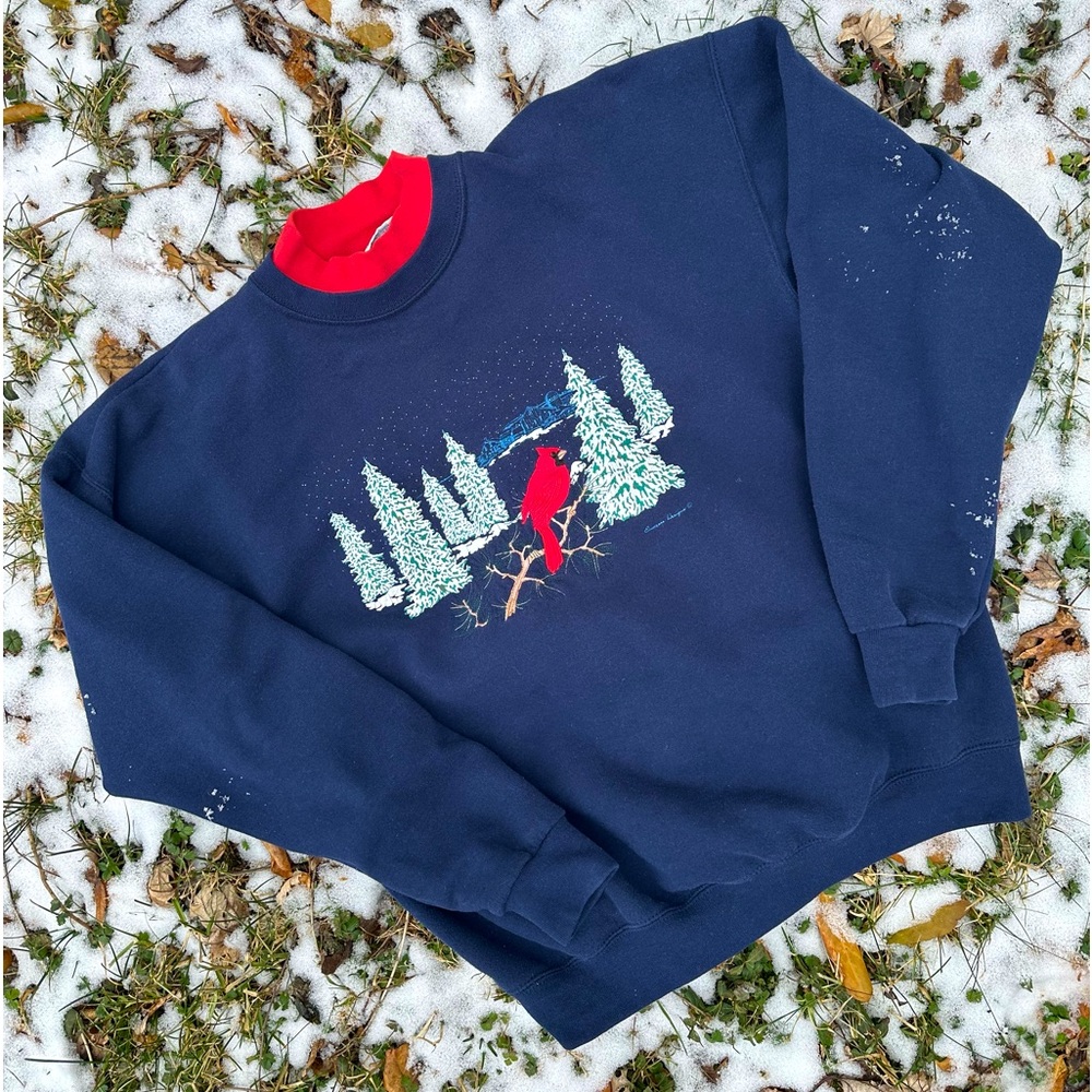 Vintage double collar sweater